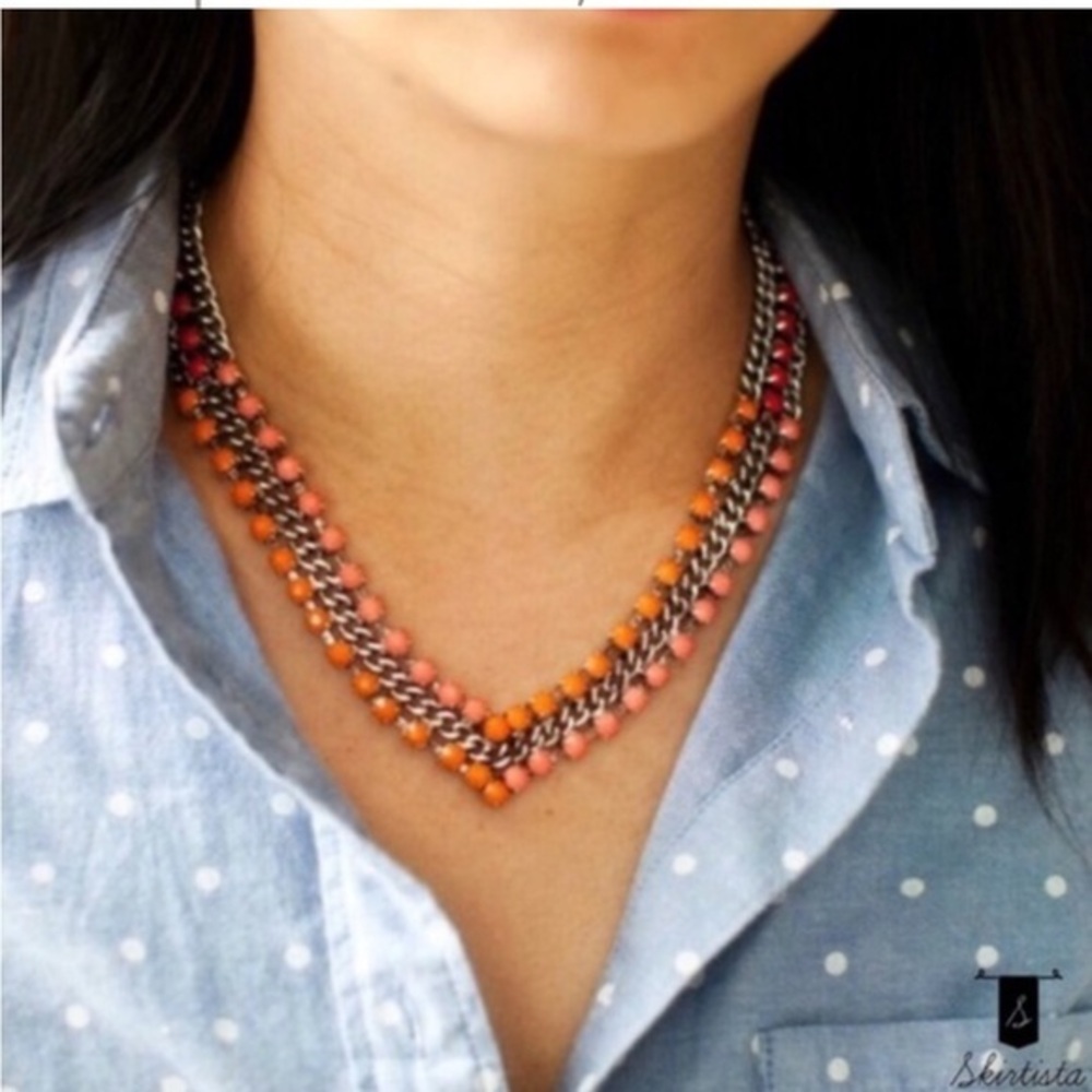 V chain resin bead choker